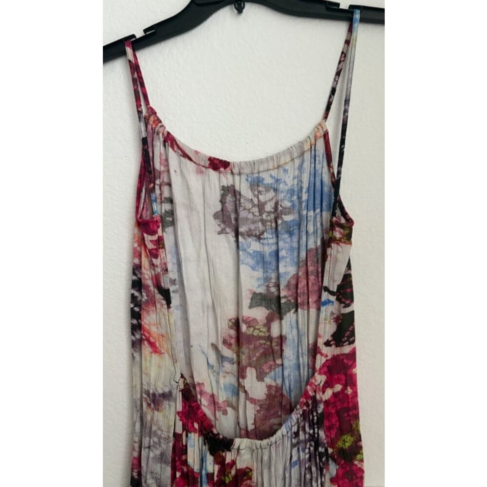 Free People Hollywood Star Hobo Open Back Nomad Print Slip Maxi Size Small - Picture 6 of 9